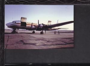 Iscargo,Douglas DC-6 Postcard 