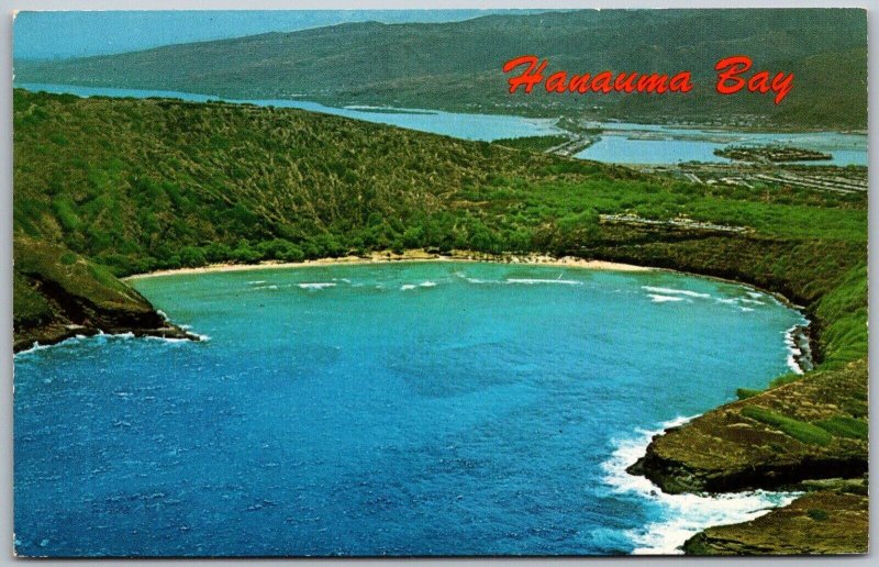 Oahu Hawaii 1970s Postcard Half Moon Hanauma Bay
