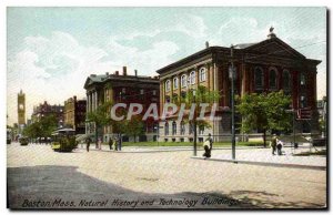 Old Postcard Boston Mass Natural History And Technology Buildings