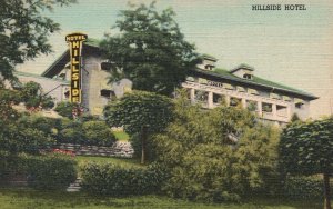 Vintage Postcard 1930's Hillside Hotel Overlooks Ohio River Madison Indiana