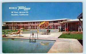 NEEDLES, CA ~ Needles TRAVELODGE Route 66 Roadside c1950s Postcard