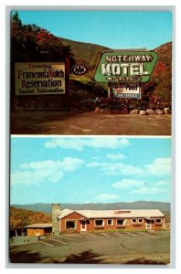 Vintage 1960's Postcard The Notchway Motel US Route 3 Franconia New Hampshire