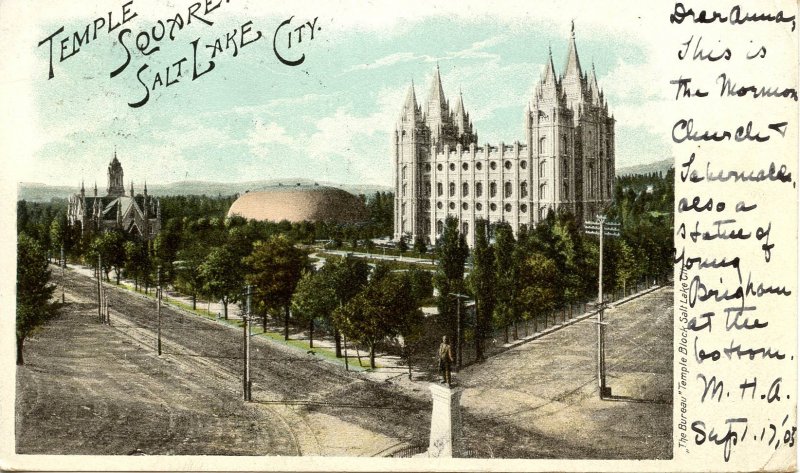 UT - Salt Lake City. Temple Square circa 1900