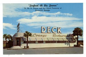 GA - Brunswick. The Deck Diner Restaurant ca 1960