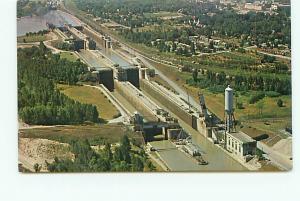 Postcard Canada Ontario Welland Ship Canal Locks canals   Free Shipping # 2647A