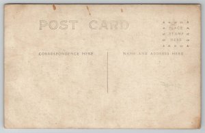 RPPC Young Man Hat Suit Real Photo Postcard U28