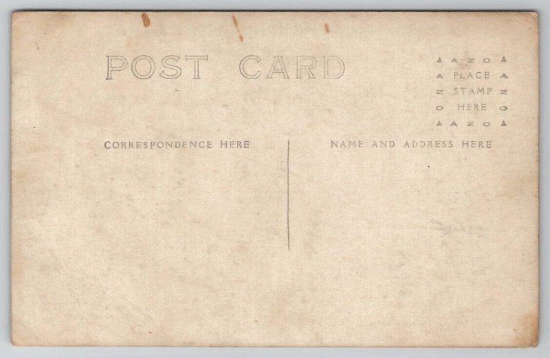 RPPC Young Man Hat Suit Real Photo Postcard U28