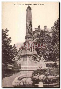 Old Postcard Lyon Monument Carnot