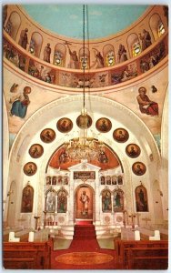 Postcard - Interior, St. Nicholas Greek Orthodox Church - Tarpon Springs, FL