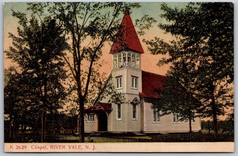 Vtg River Vale New Jersey NJ Chapel Church 1910s View Old Postcard