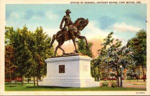 Indiana Fort Wayne Statue Of General Anthony Wayne Curteich