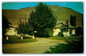 c1960's Riggins Motel Exterior Roadside Riggins Idaho ID Unposted Trees Postcard