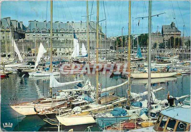 Modern Postcard Saint Malo Cite Corsaire The Chataeu Remparts Le Bassin des Y...