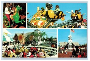 Marriott's Great America Amusement Rides Gurnee Illinois IL Vintage Postcard
