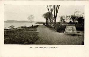 VT - Burlington. Battery Park  (Private Mailing Card)