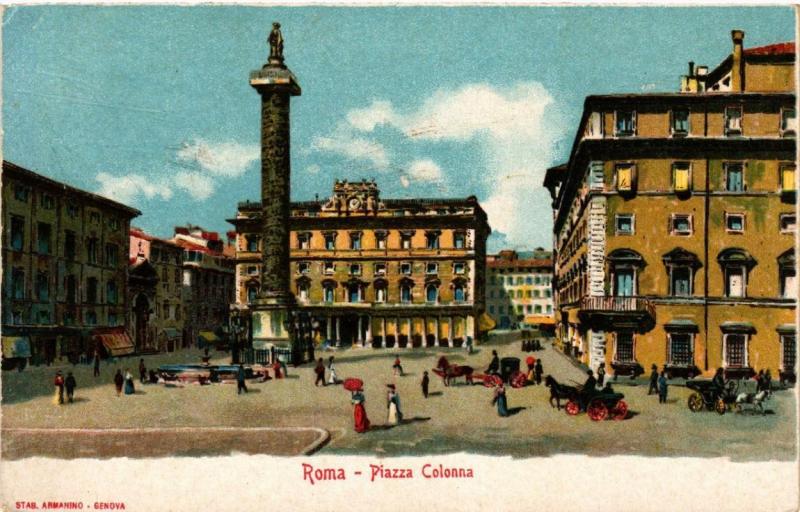 CPA ROMA Piazza Colonna. ITALY (552450)