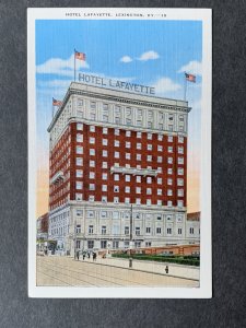 Hotel Lafayette Lexington KY Linen Postcard H129805111