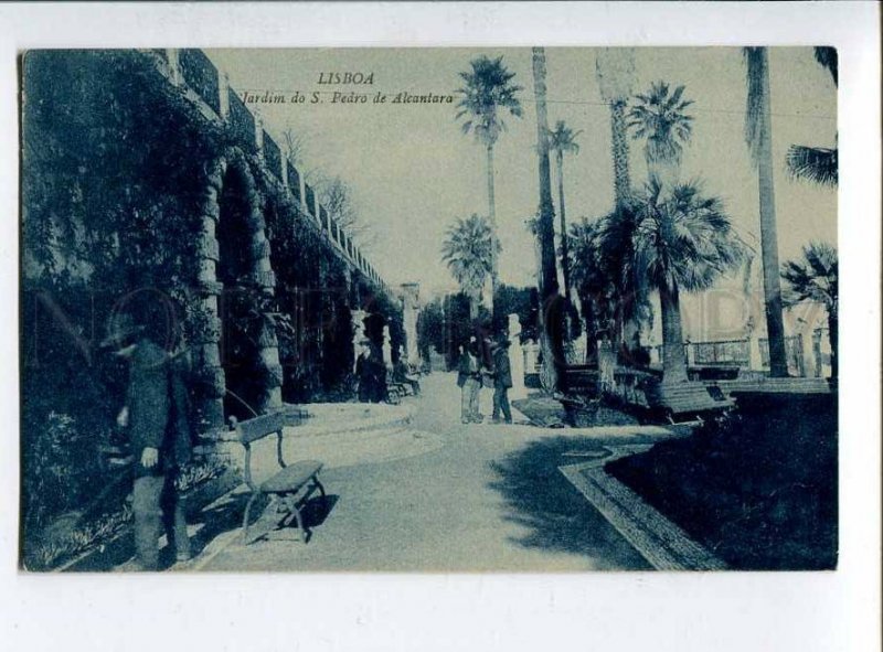 415610 PORTUGAL LISBOA S.Pedro Garden Vintage postcard