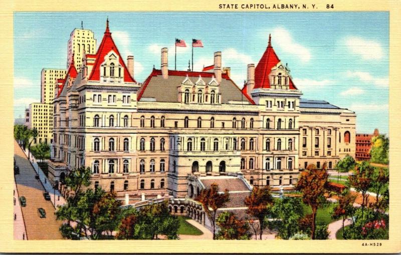 New York Albany The State Capitol Building Curteich