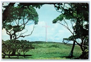 1968 A Quiet Spot for Reflection Kwajalein Marshall Islands Postcard