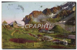 Postcard Old Oisans Lautaret (2058 m) and Alpine Garden