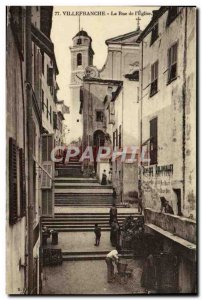 Old Postcard Villefranche La Rue L & # 39Eglise