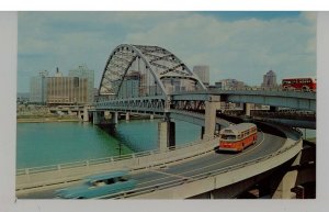 PA - Pittsburgh City Buses on the Fort Pitt Bridge