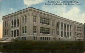 Denton TX College of Industrial Arts c1910 Postcard