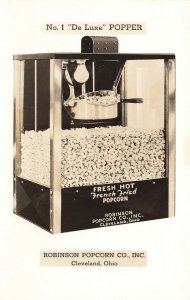 Cleveland OH #1 Deluxe Popper Robinson Popcorn Company Real Photo Postcard