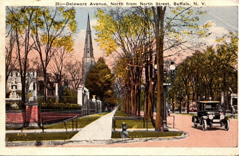 New York Buffalo Delaware Avenue North From North Street