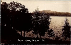 1929 POLAND MAINE CAMP MAQUA GIRLS SUMMER CAMP REAL PHOTO POSTCARD 26-124