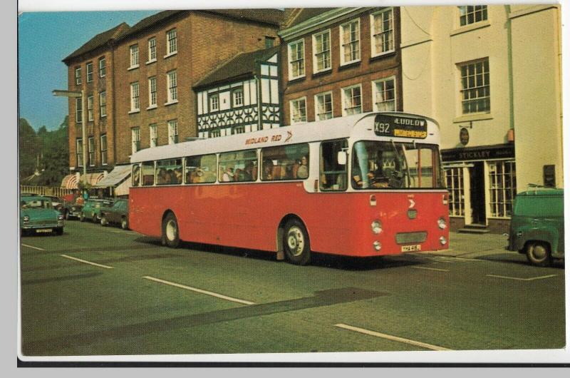 Buses; Midland Red 6416, Leyland PSU 3A/2R, Built 1971 PPC, By Pike Cards 