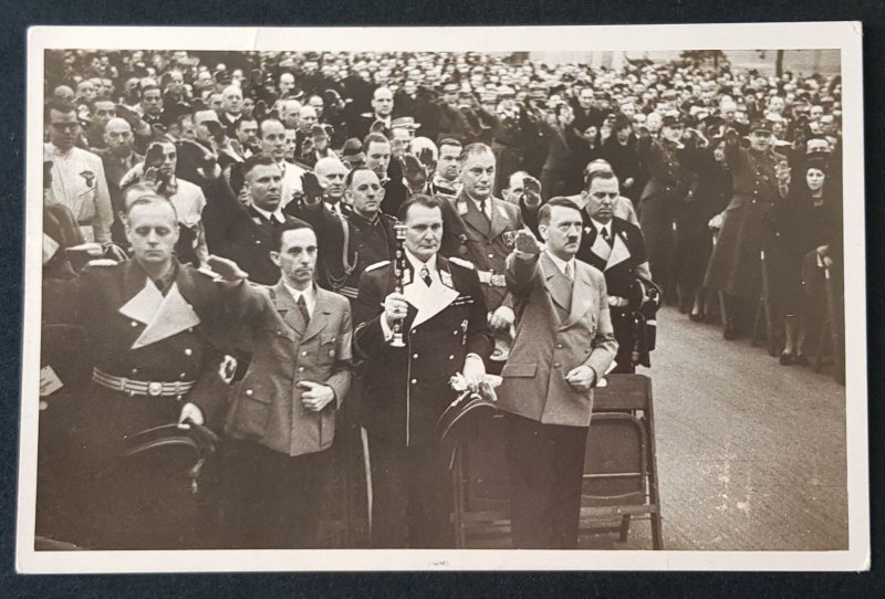 GERMAN EMPIRE THIRD 3rd REICH PROPAGANDA CARD HITLER GOERING GEOBBELS