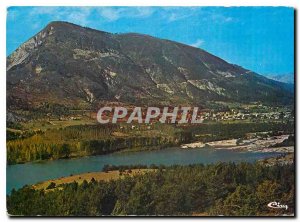 Modern Postcard St Andre Les Alpes Haute Alpes Prov General view and the lake...