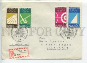 446132 GERMANY 1969 sports Olympics registered Kiel field hockey shooting yachts