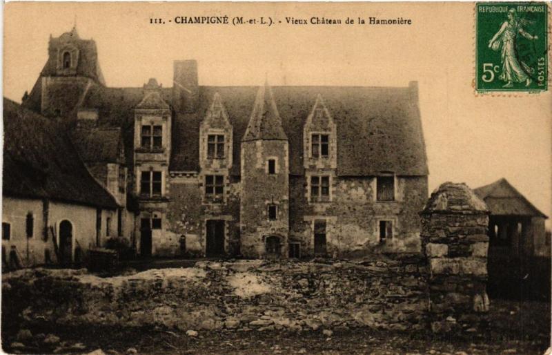 CPA CHAMPIGNE Vieux Chateau de la Hamoniere (606527)