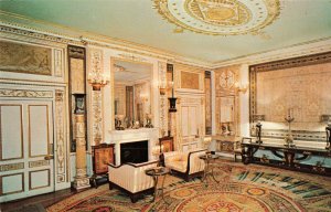 Vizcaya French Empire Sitting Room Fireplace Miami Fl. Postcard 2R5-379 