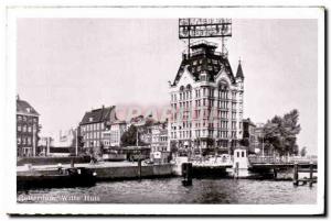 Old Postcard Netherlands Rotterdam Witte Huis