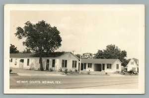 WEIMAR TX COURTS VINTAGE REAL PHOTO POSTCARD RPPC