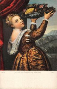 BR95075 tiziano lavinia die tochter  29735 edition stengel painting postcard