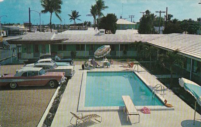 Florida West Palm Beach The Princess Motel Swimming Pool 1961