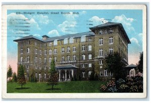 1922 Blodgett Hospital Building Grand Rapids Michigan MI Posted Vintage Postcard
