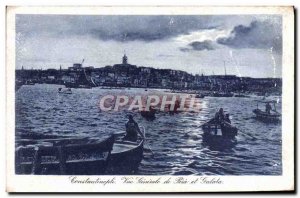 Postcard Old Constantinople General Peira View and Galata