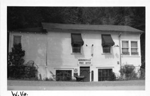 Morgansville West Virginia 1950s RPPC Real Photo Postcard Post Office