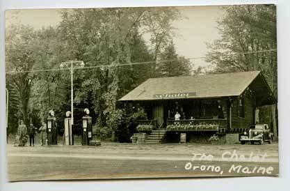 Orono ME Gas Station Roadside Restaurant 4 Four RPPCs Postcards