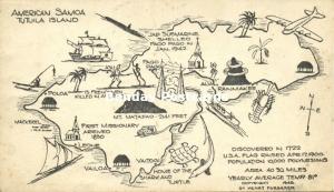 American Samoa, Tutuila Island MAP (1948)