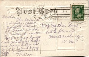 Martinsburg, U.S.POSTAGE, CHRISTMAS SERIES NO. IO, ONE CENT, Postcard