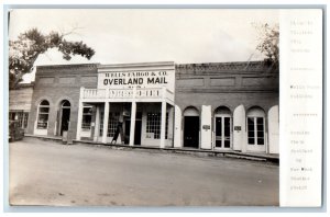 Virginia Montana MT Postcard Wells Fargo and Co Overland Mail c1950's RPPC Photo