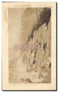 Old Postcard Landscapes France Snow and ice