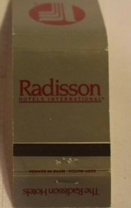 Radisson Hotels International 20 Strike Matchbook Cover